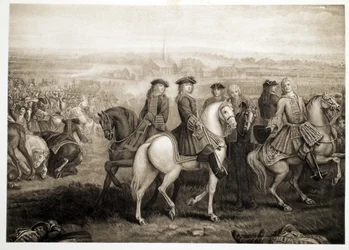 Schlacht von Blenheim, veröffentlicht 1902 (Kollotypie)